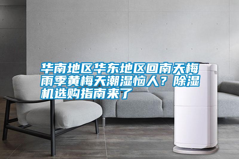 華南地區華東地區回南天梅雨季黃梅天潮濕惱人？除濕機選購指南來了
