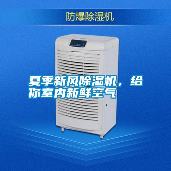 夏季新風除濕機，給你室內新鮮空氣