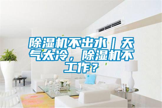 除濕機不出水｜天氣太冷，除濕機不工作？