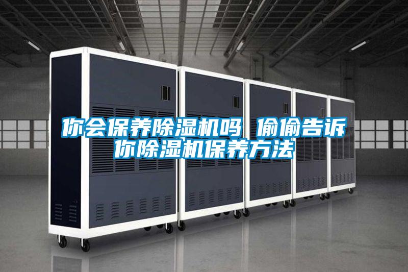 你會保養除濕機嗎 偷偷告訴你除濕機保養方法