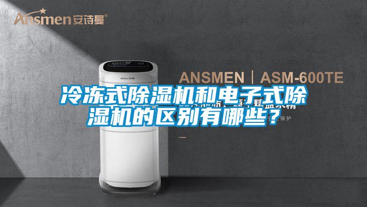 冷凍式除濕機和電子式除濕機的區別有哪些？