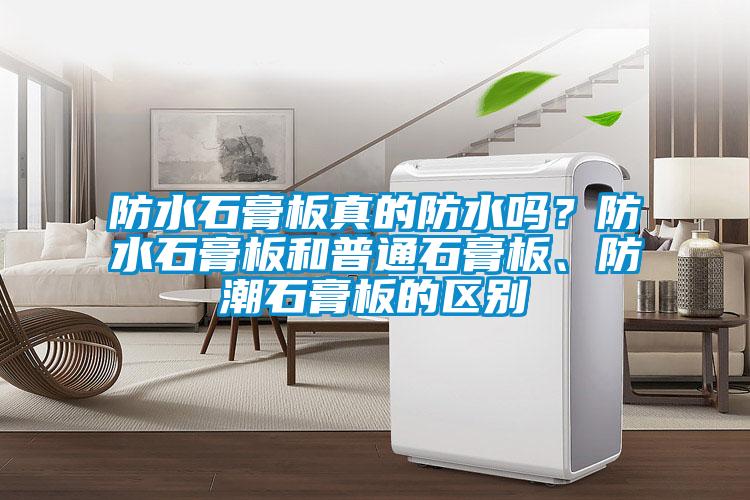 防水石膏板真的防水嗎？防水石膏板和普通石膏板、防潮石膏板的區別