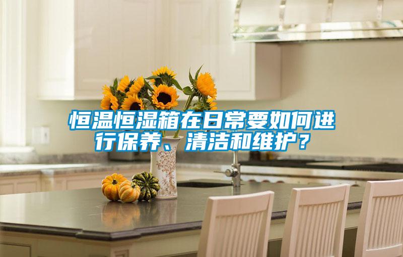 恒溫恒濕箱在日常要如何進行保養(yǎng)、清潔和維護？