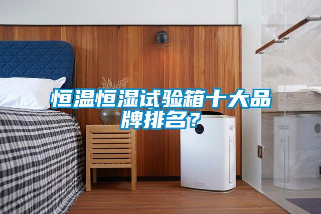 恒溫恒濕試驗箱十大品牌排名？