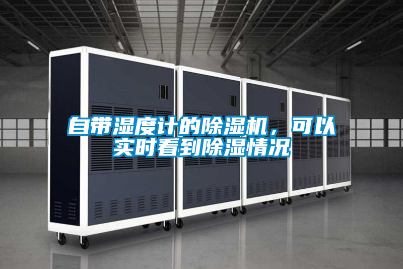 自帶濕度計的除濕機，可以實時看到除濕情況