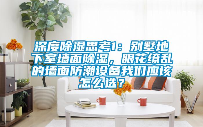 深度除濕思考1：別墅地下室墻面除濕，眼花繚亂的墻面防潮設(shè)備我們應(yīng)該怎么選？